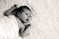 Baby photoshoot loughborough Black and white-8