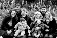 Winter family photoshoot Loughborough black and white-18