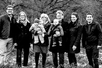 Winter family photoshoot Loughborough black and white-1
