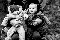 Winter family photoshoot Loughborough black and white-8