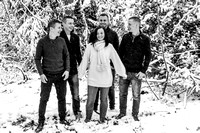 Winter family photoshoot Leicester black and white-1